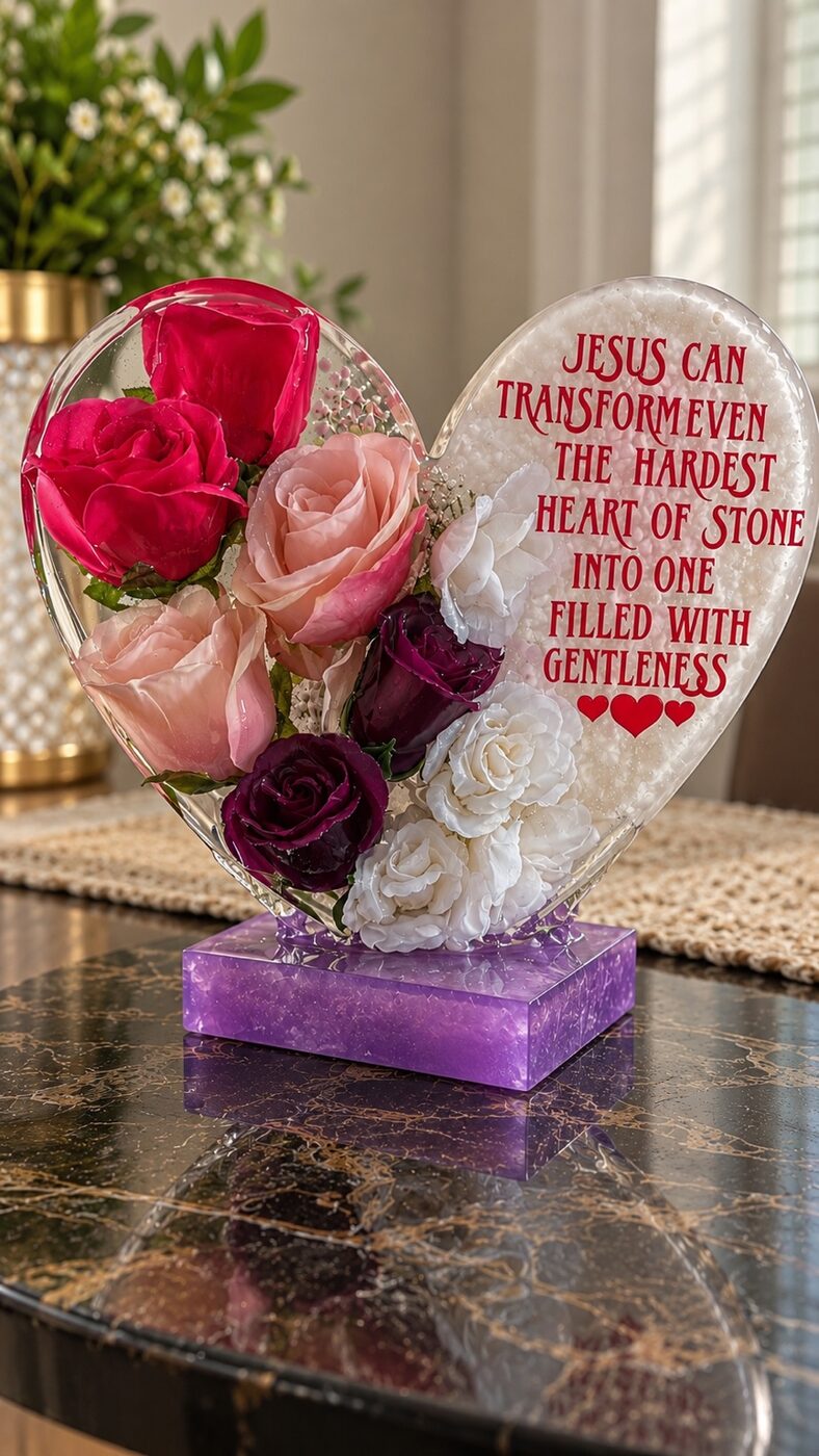 Floral Heart Inspirational Display
