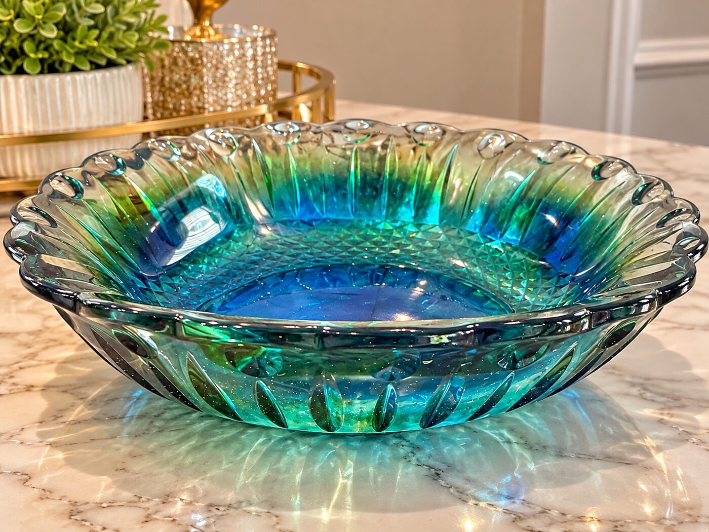 Ocean-Inspired Decorative Resin Bowl - Image 2